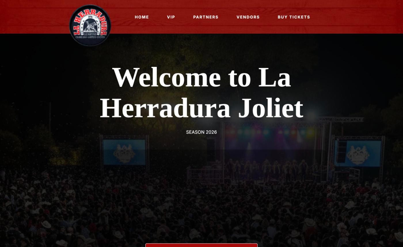 Herradura Joliet homepage screenshot