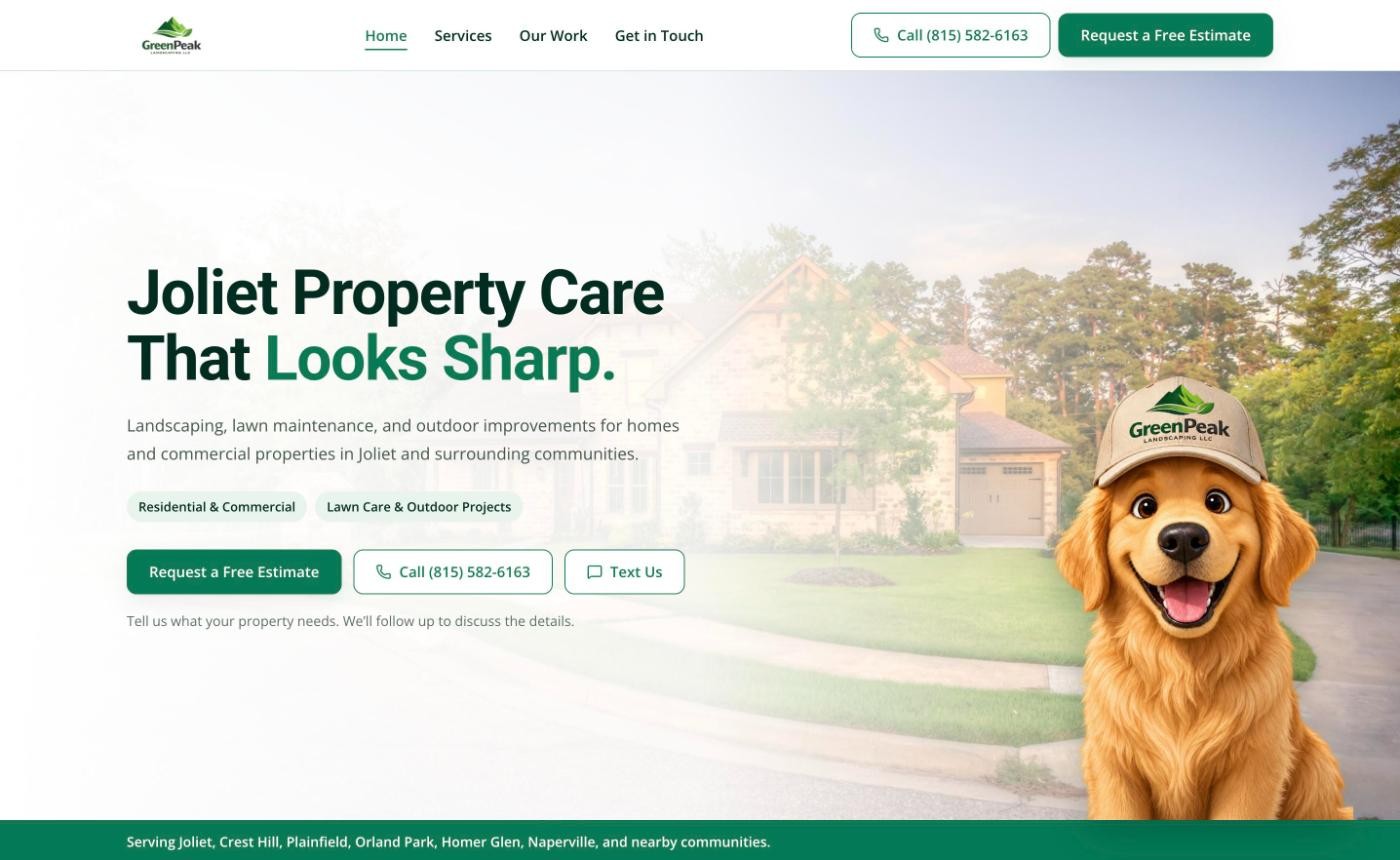 GreenPeak Illinois homepage screenshot